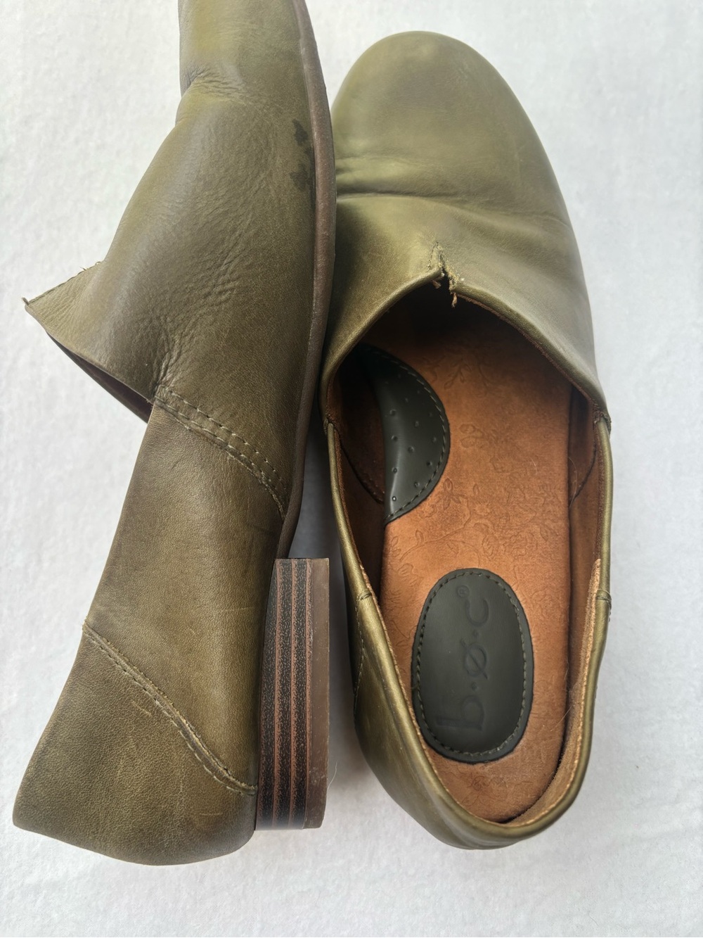 b.o.c. Olive Slip-On Leather Loafers - Picture 8 of 8